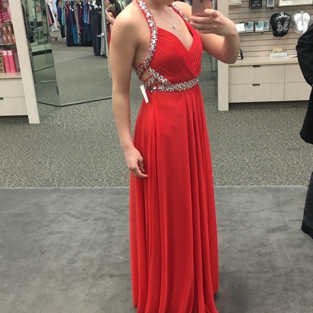 Sequins and Heart Prom Dress